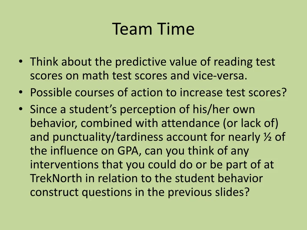 team time 2