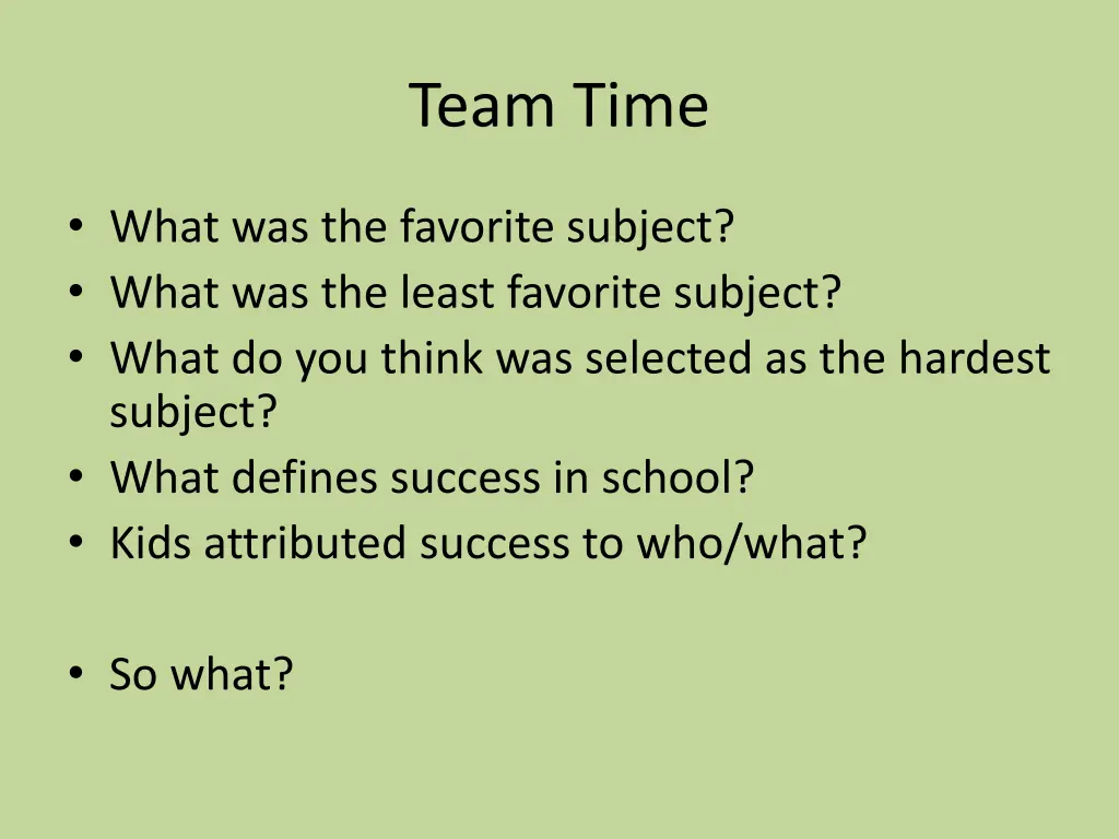 team time 3