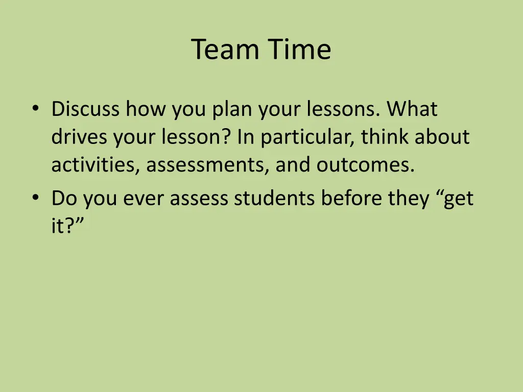 team time 6