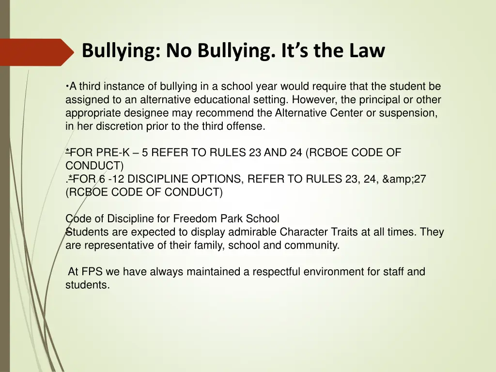 bullying no bullying it s the law 1
