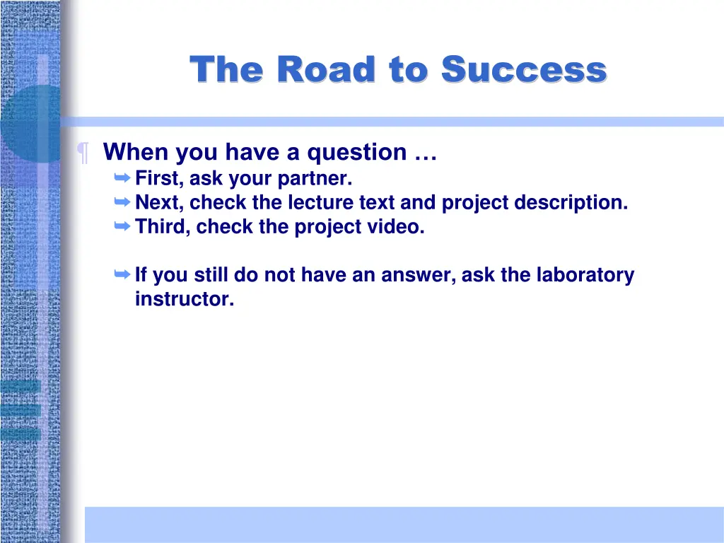 the road to success 1