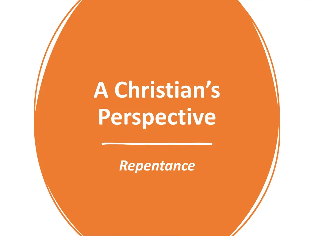 a christian s perspective