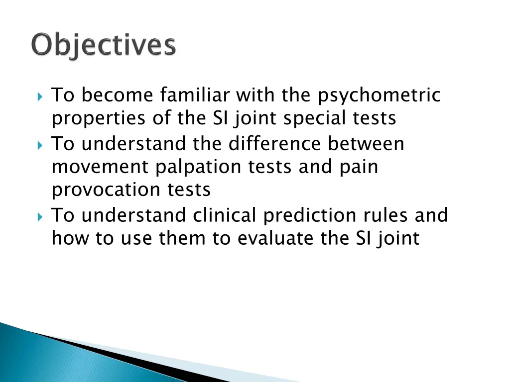 to become familiar with the psychometric