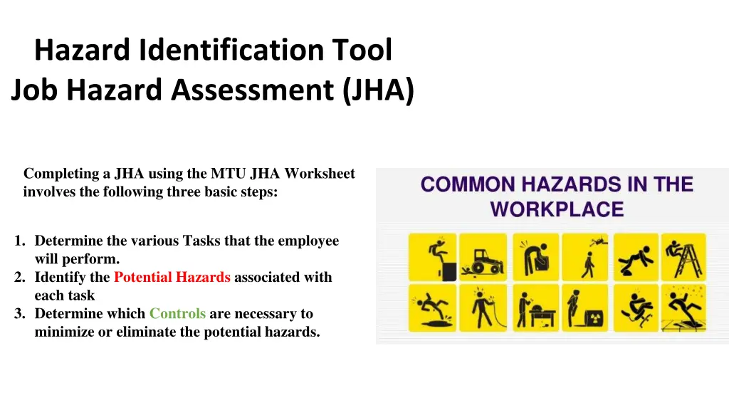 hazard identification tool job hazard assessment 1