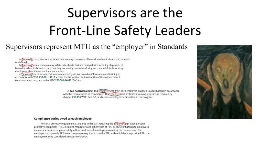 supervisors are the front line safety leaders
