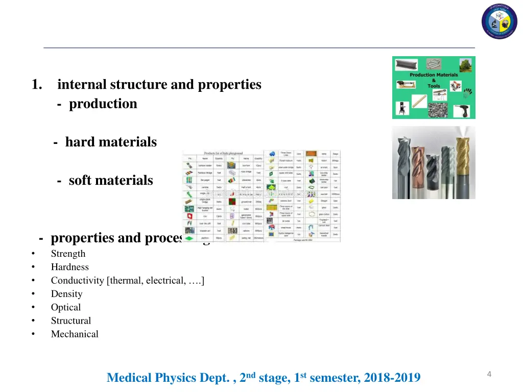 1 production hard materials