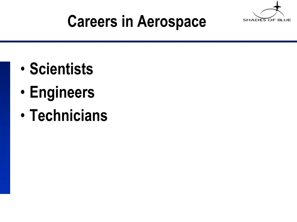careers in aerospace
