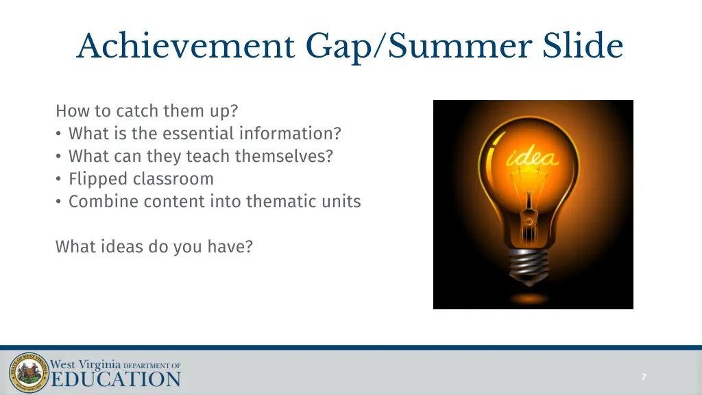 achievement gap summer slide