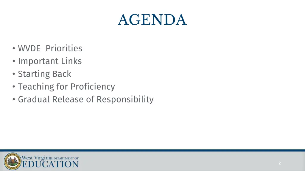 agenda