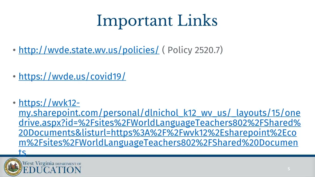 important links