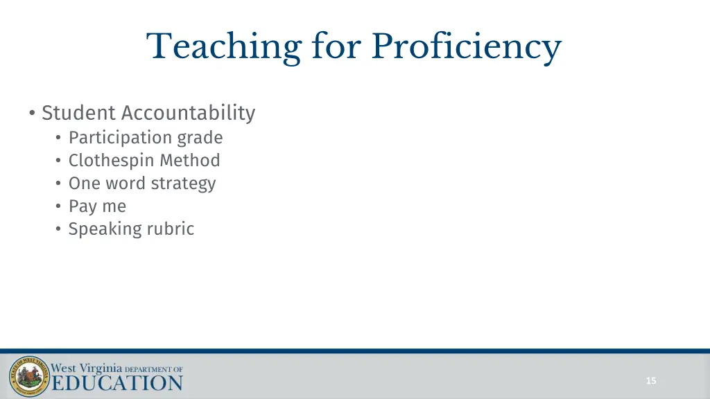 teaching for proficiency 2