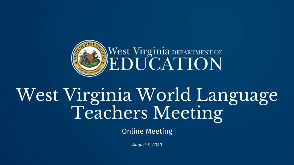 west virginia world language teachers meeting