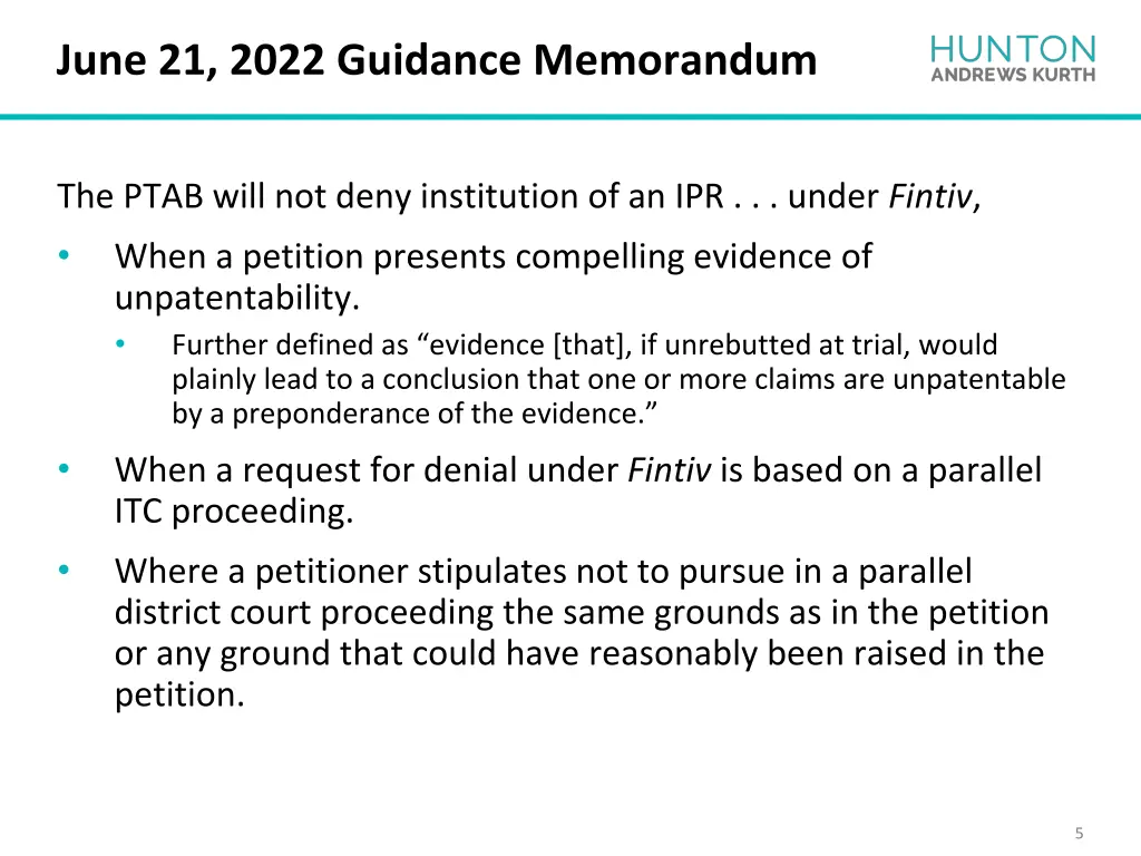 june 21 2022 guidance memorandum