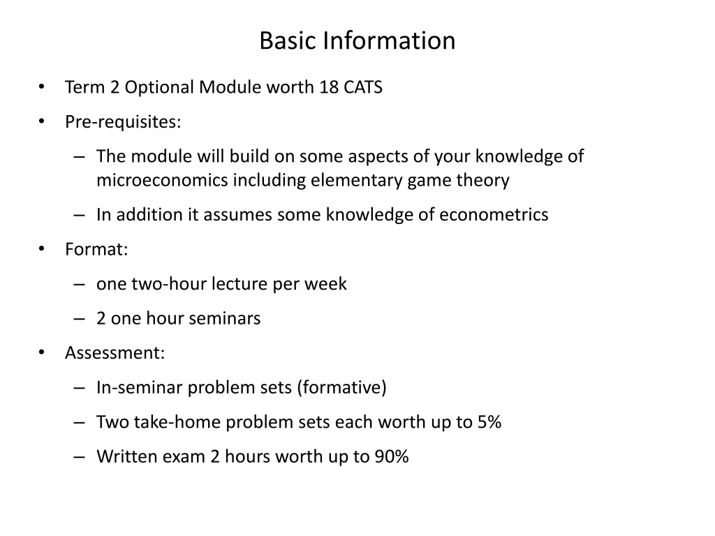 basic information