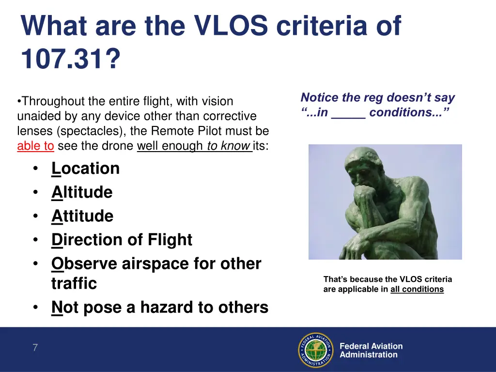 what are the vlos criteria of 107 31