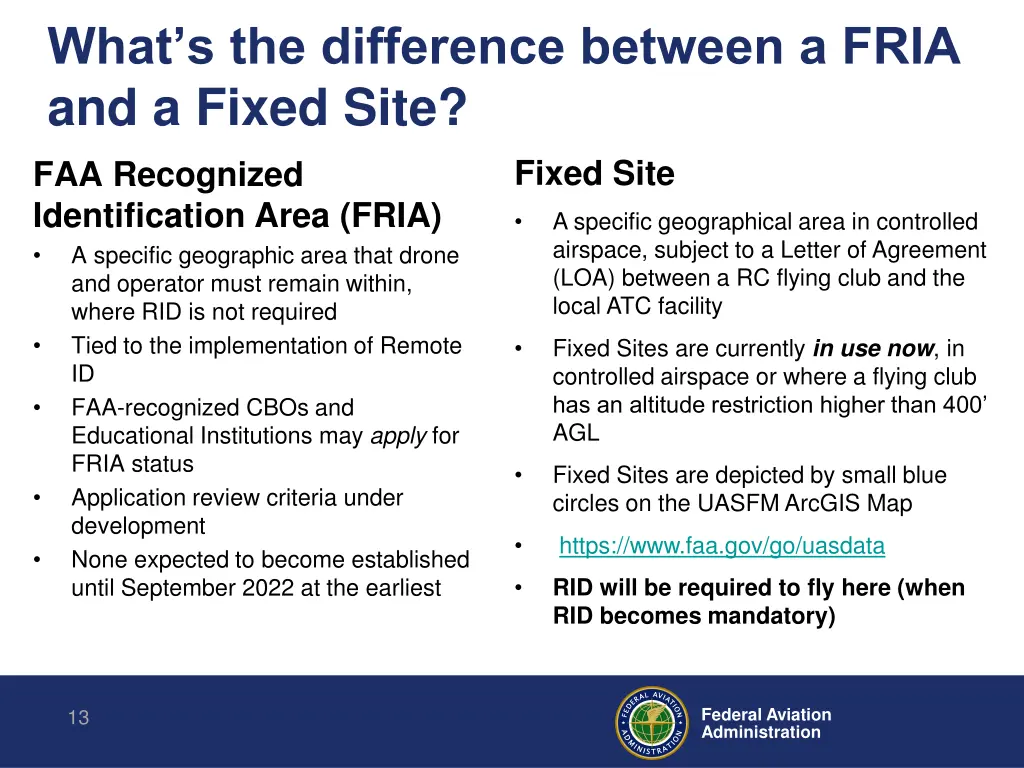what s the difference between a fria and a fixed
