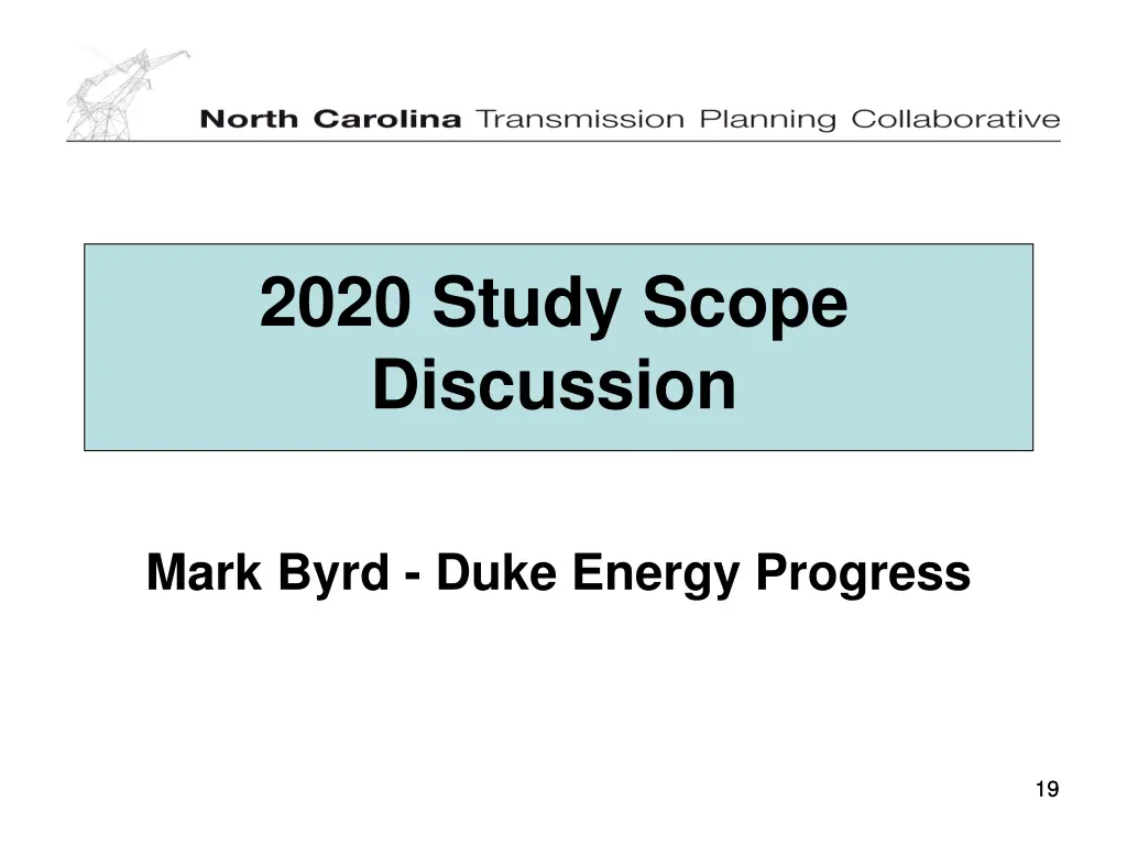 2020 study scope discussion