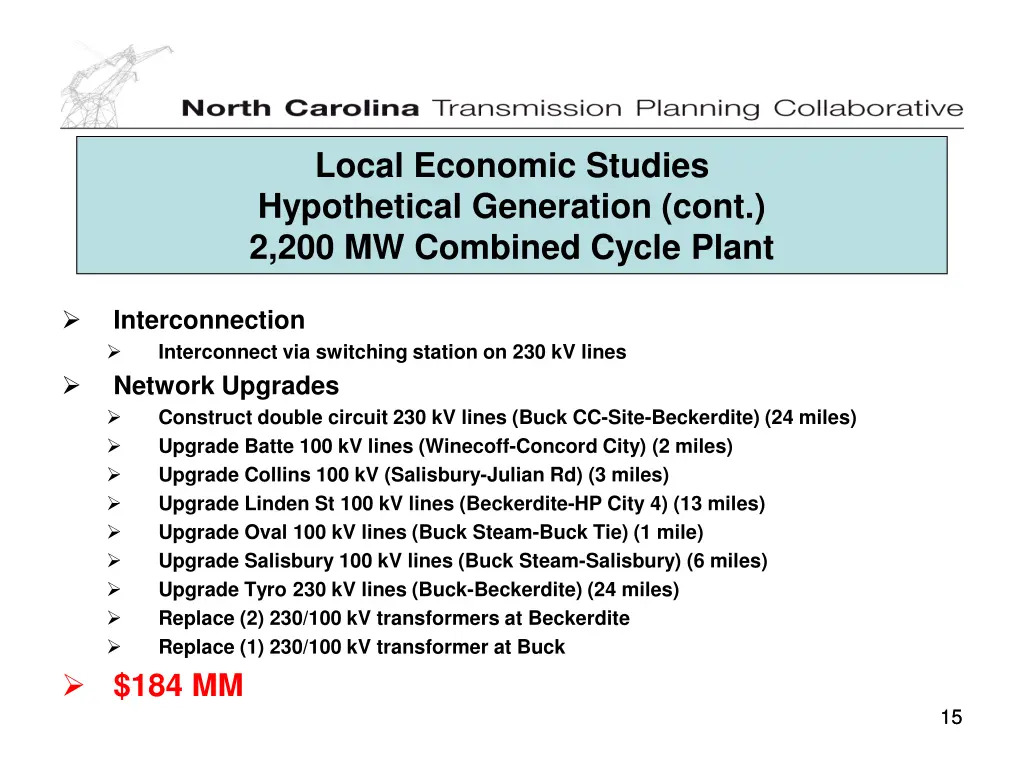 local economic studies hypothetical generation 1