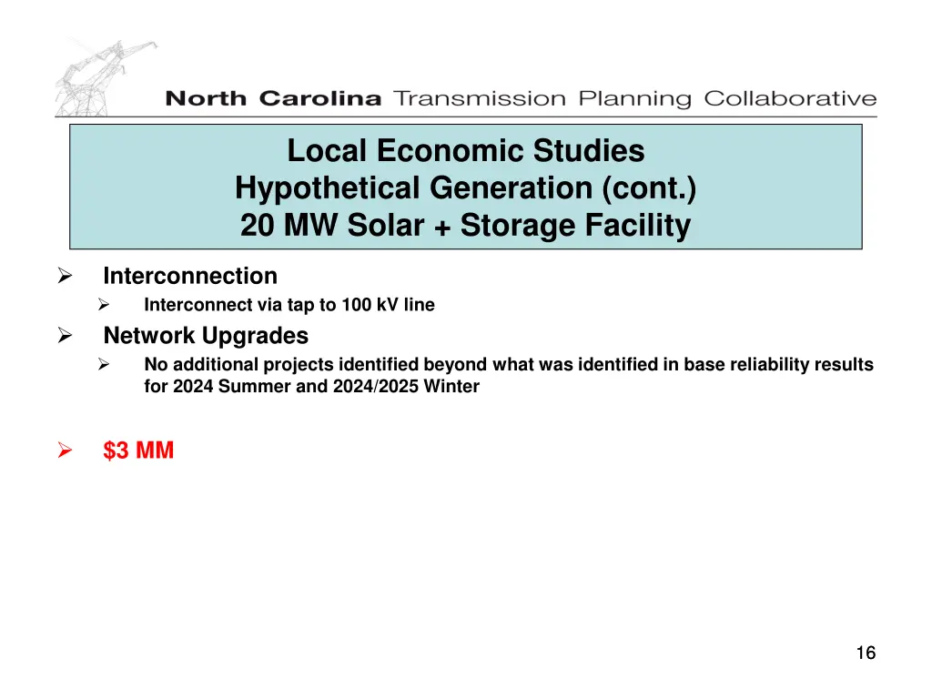 local economic studies hypothetical generation 2