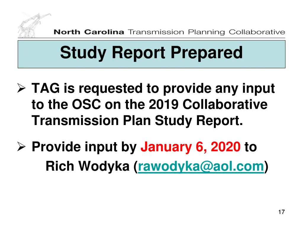 study report prepared