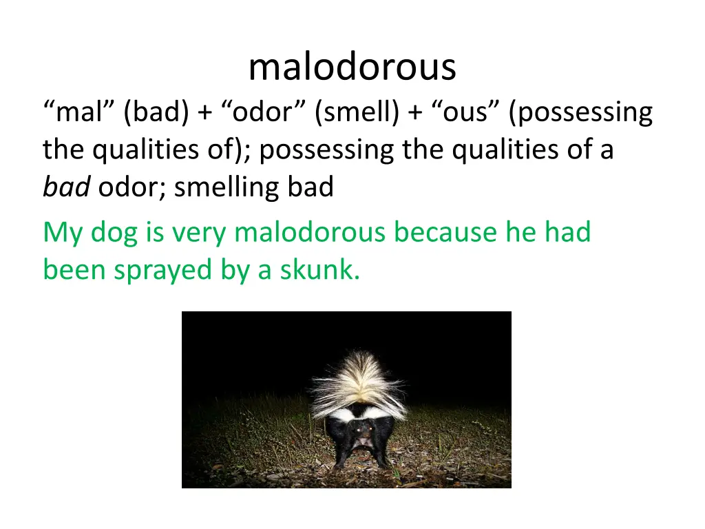 malodorous
