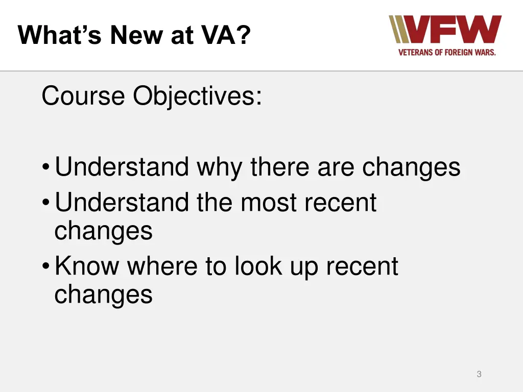 what s new at va 1