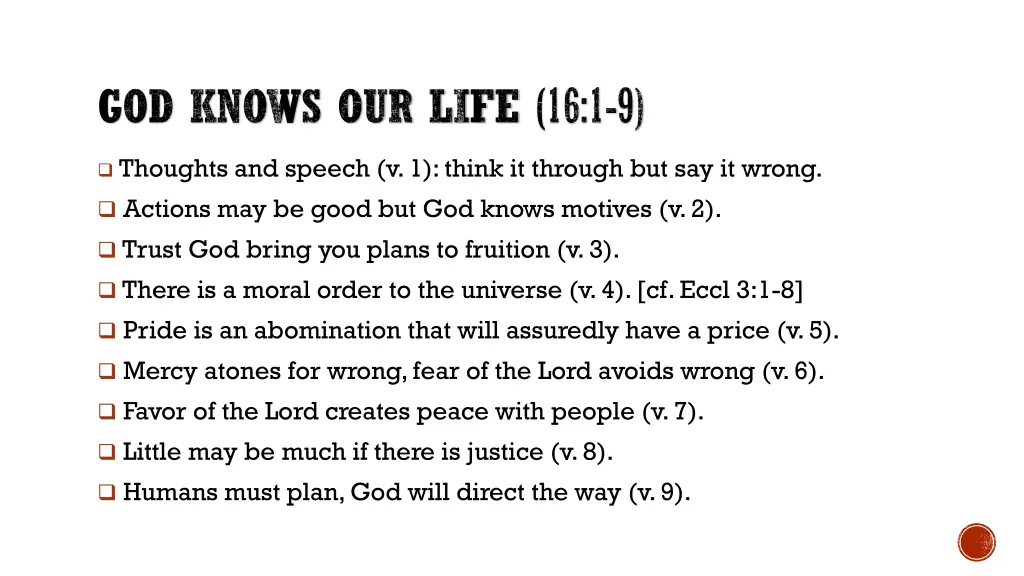 god knows our life 16 1 9