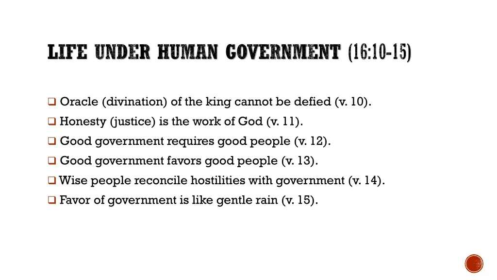 life under human government 16 10 15