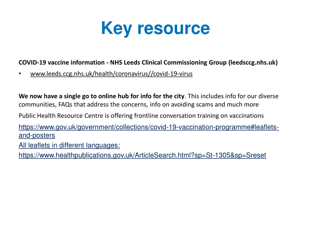 key resource
