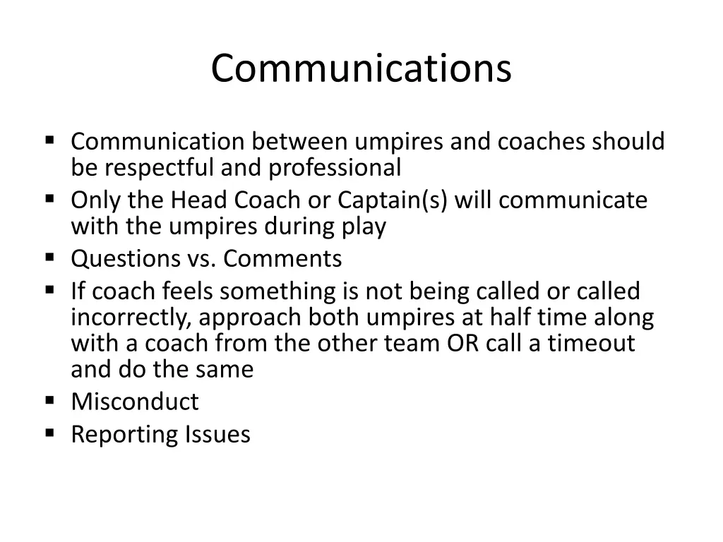 communications