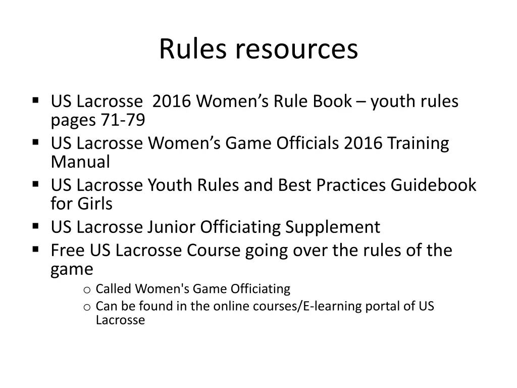 rules resources