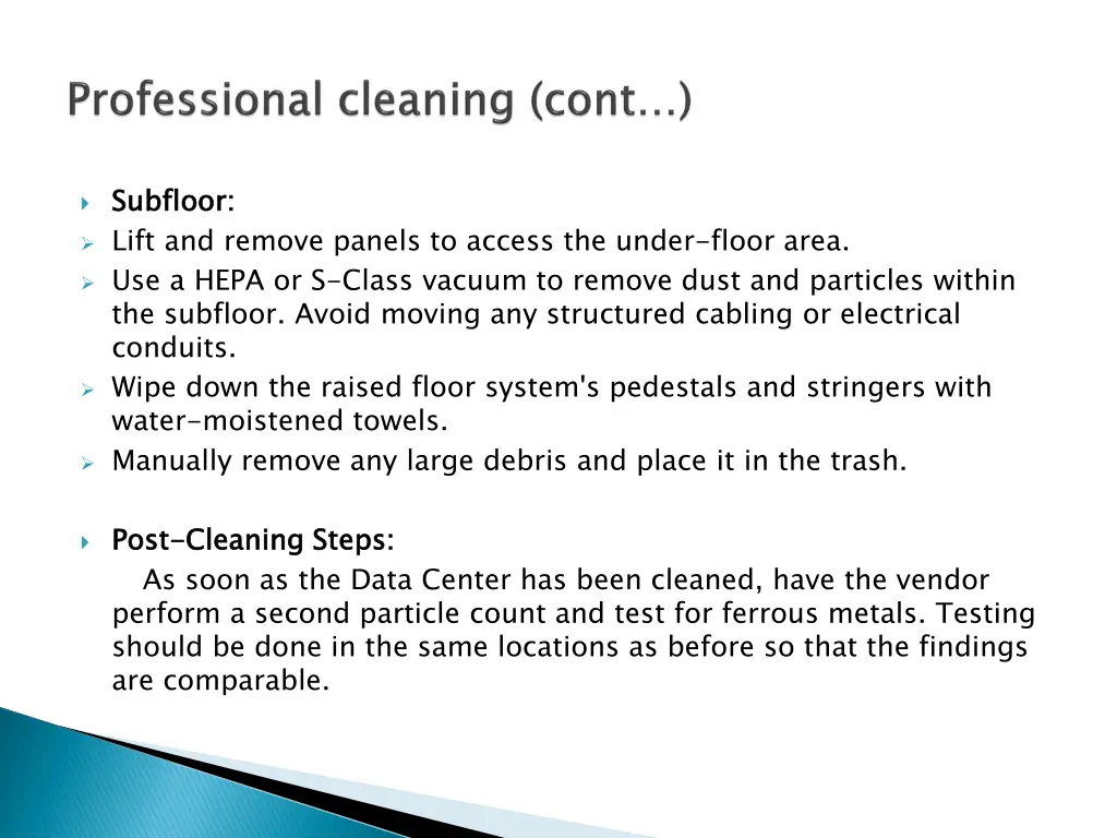subfloor lift and remove panels to access
