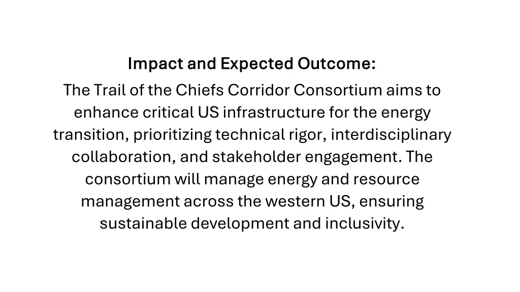 impact and expected outcome impact and expected