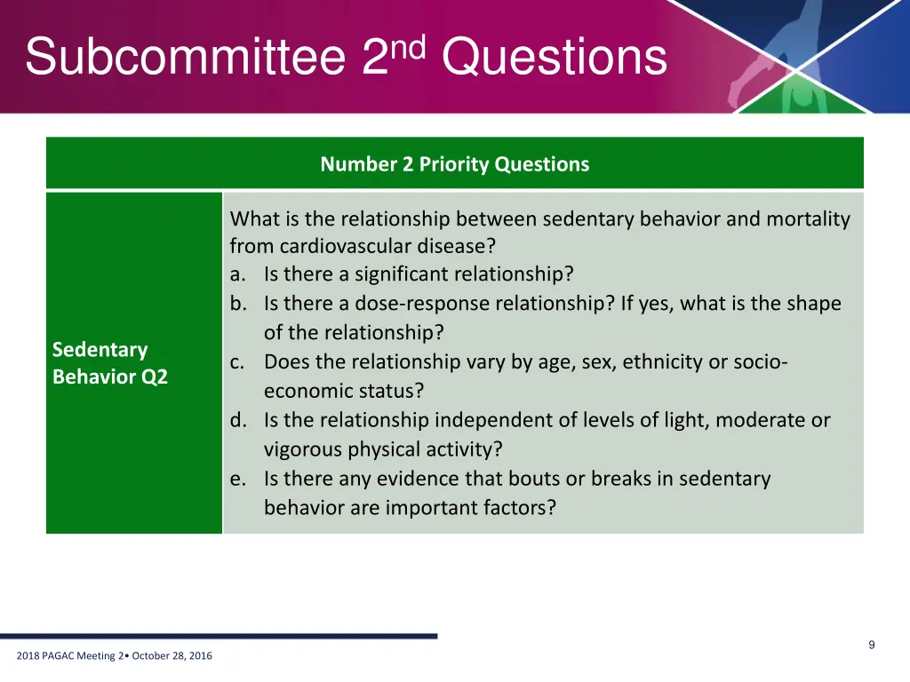 subcommittee 2 nd questions 3