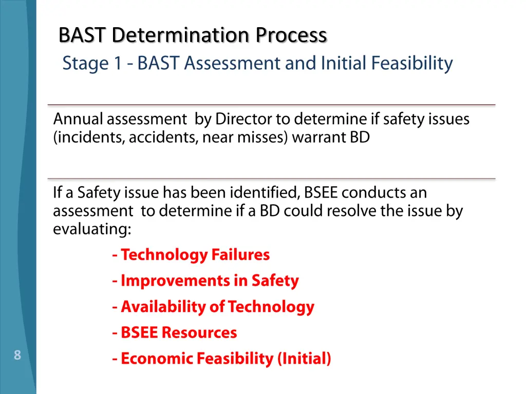 bast determination process 1