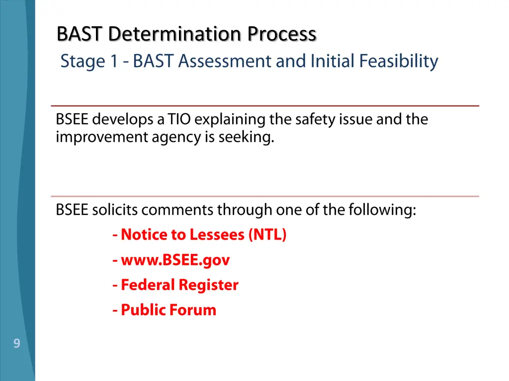 bast determination process 2