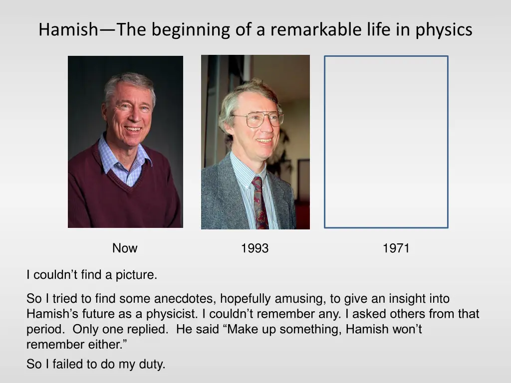 hamish the beginning of a remarkable life