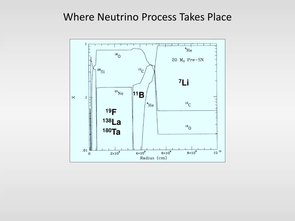 where neutrino process takes place
