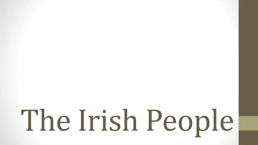 the irish people