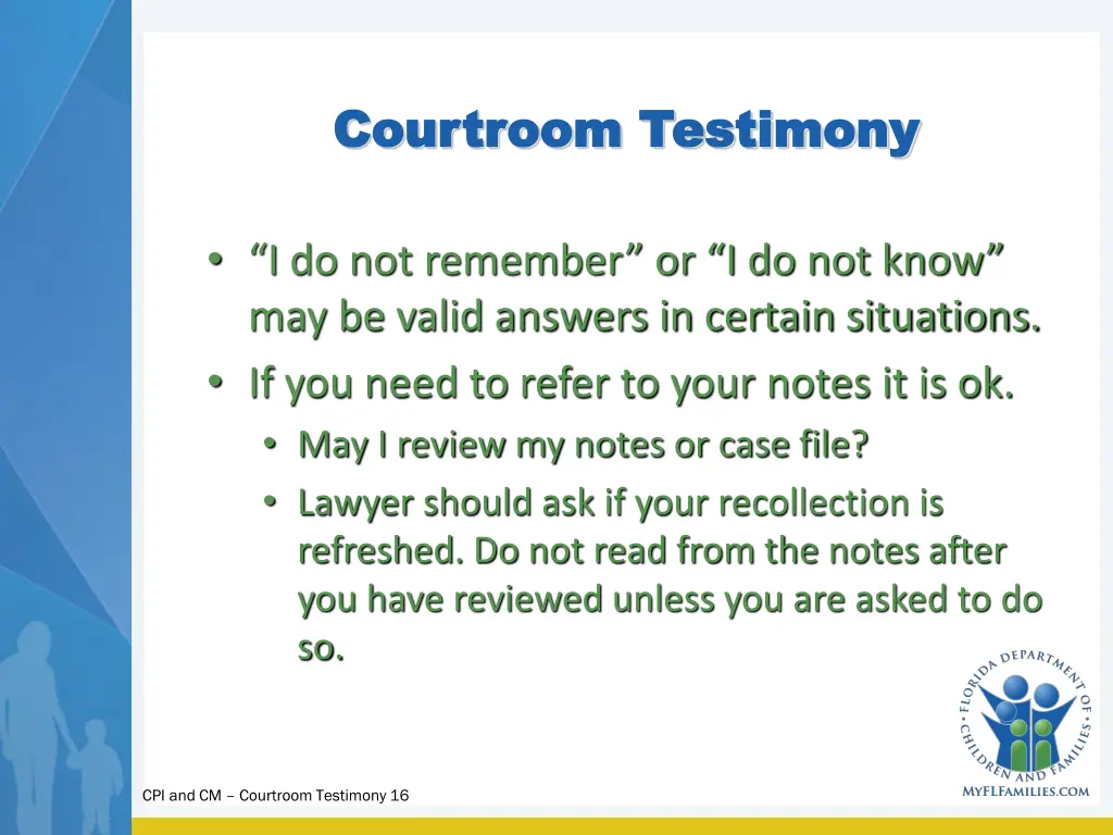courtroom testimony courtroom testimony