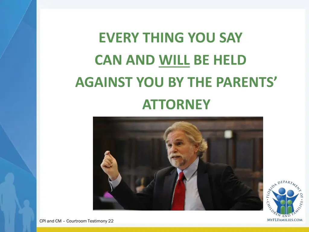 every thing you say can and will be held against