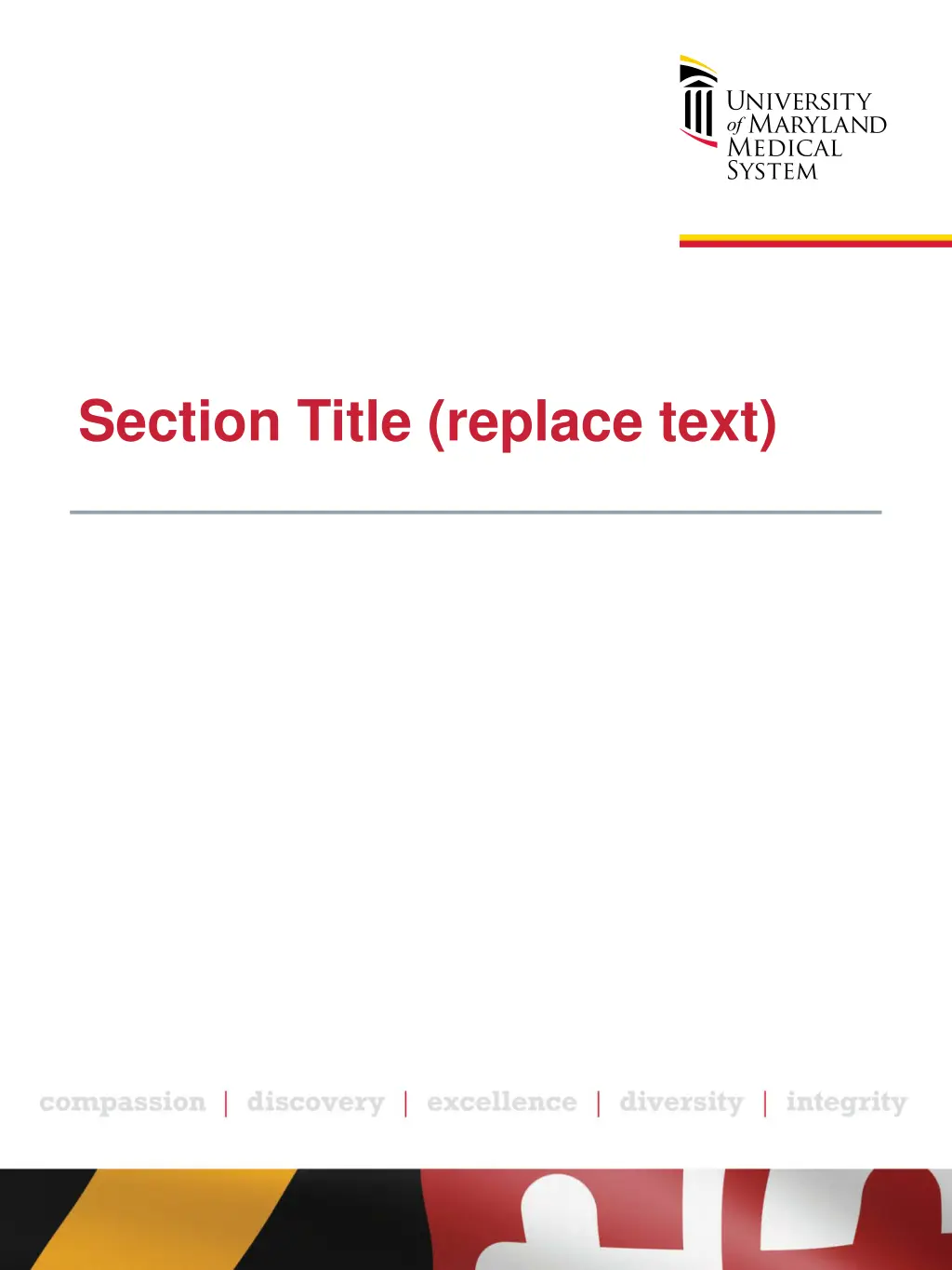 section title replace text