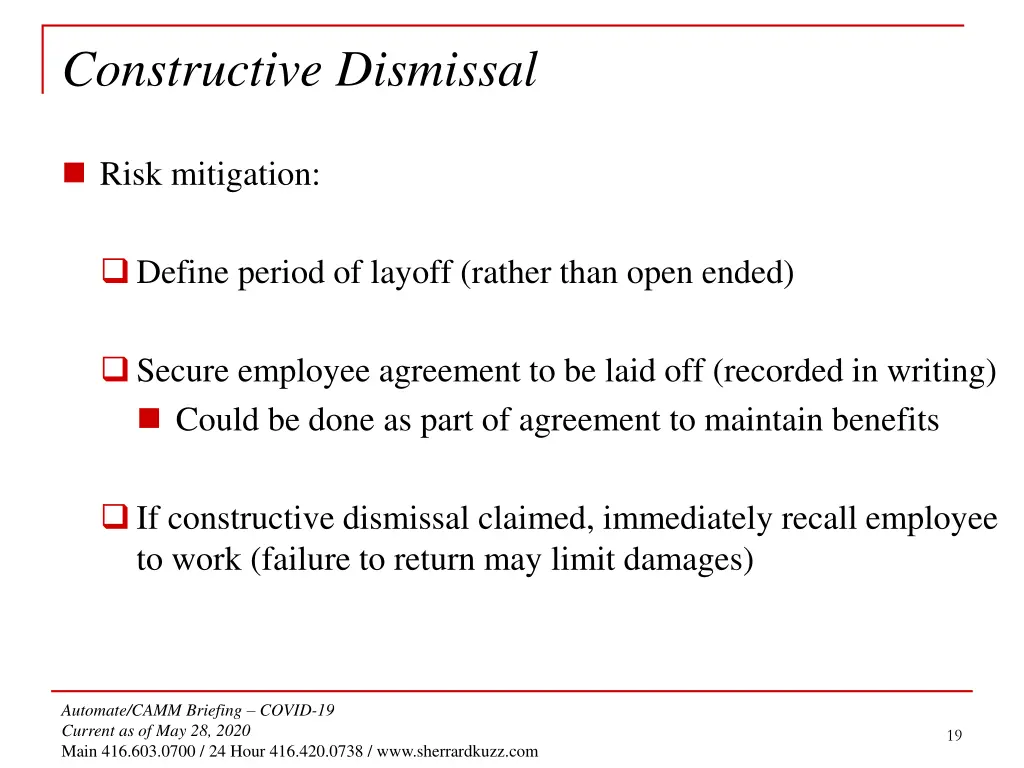 constructive dismissal 1