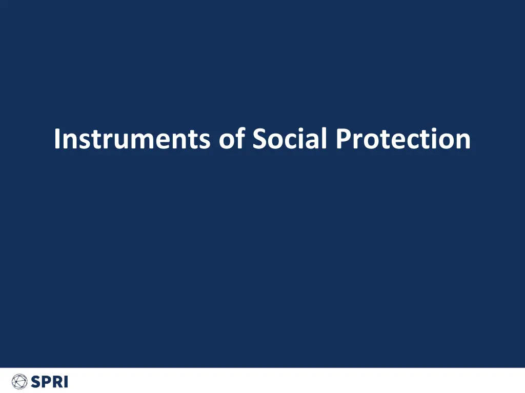 instruments of social protection