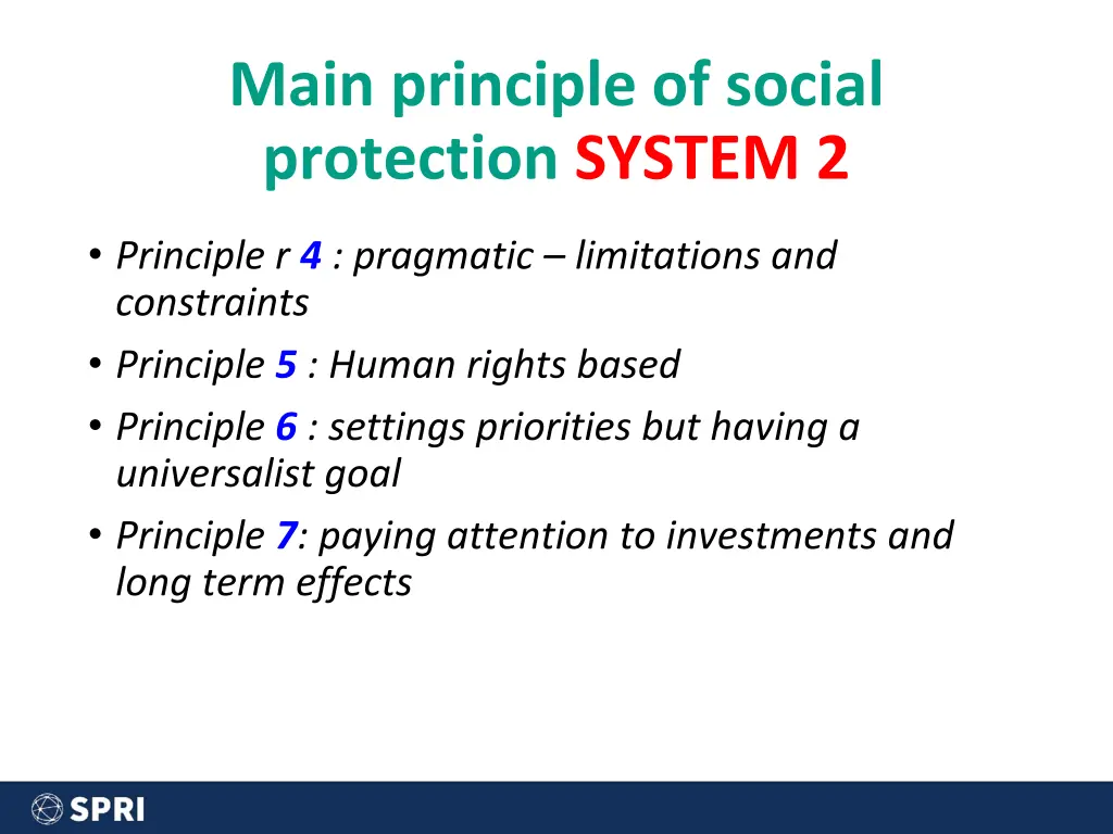 main principle of social protection system 2