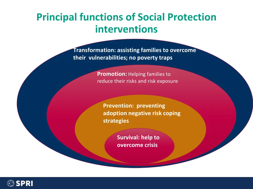 principal functions of social protection