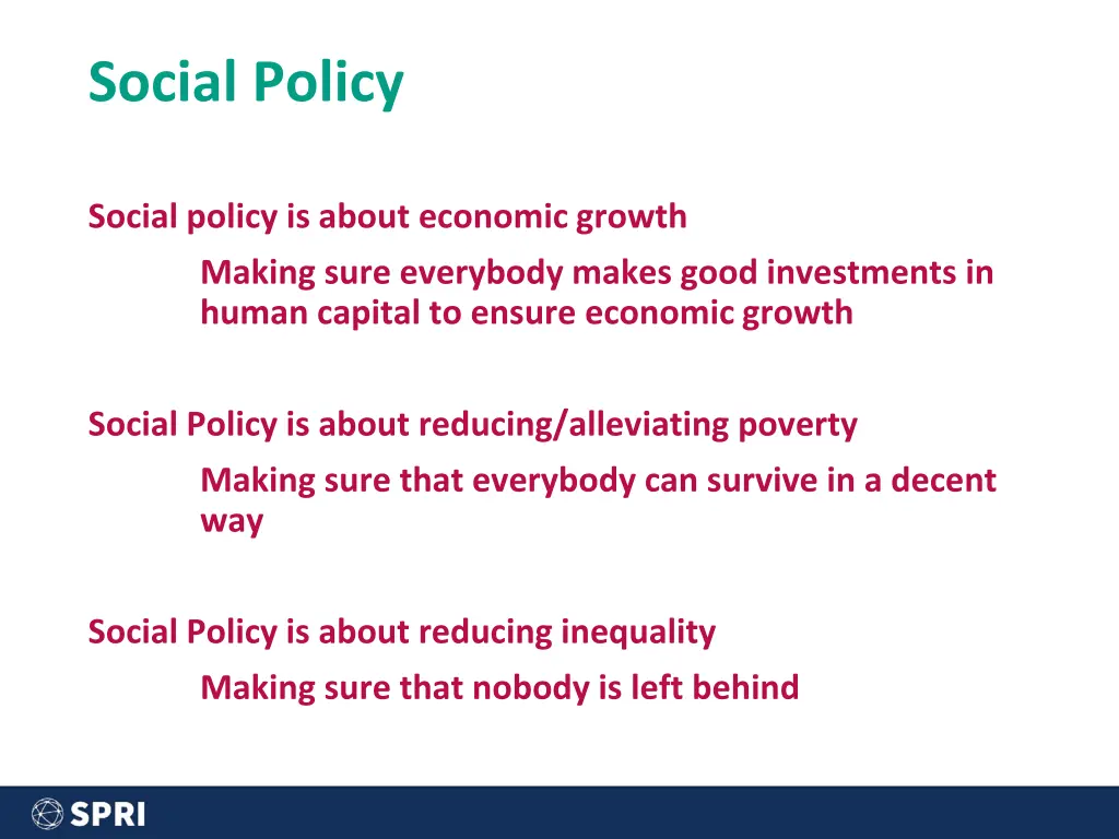 social policy