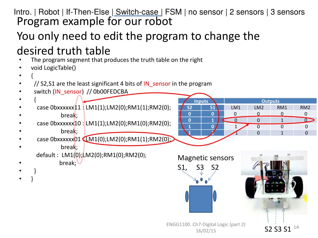 intro robot if then else switch case 12