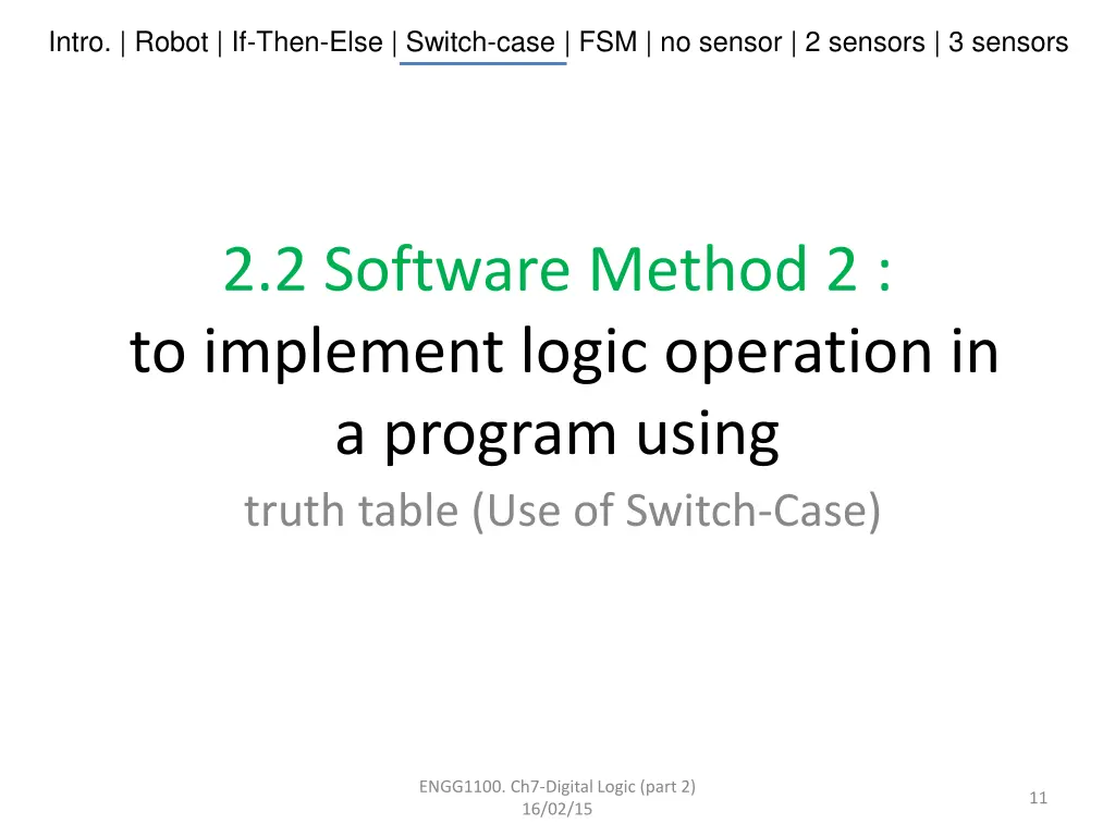 intro robot if then else switch case 9