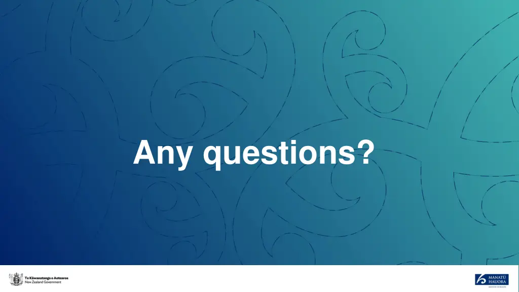 any questions
